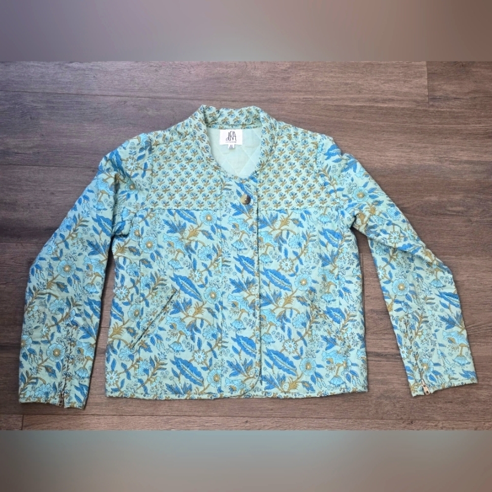 Anthropologie dRA LosAngeles Quilted Jacket XS Cottagecore Cabincore Floral